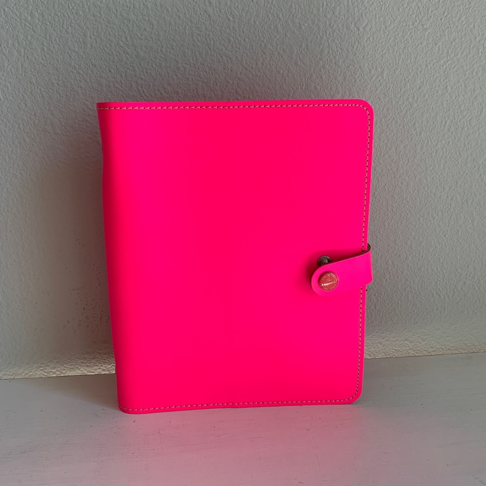 Filofax A5 hot pink